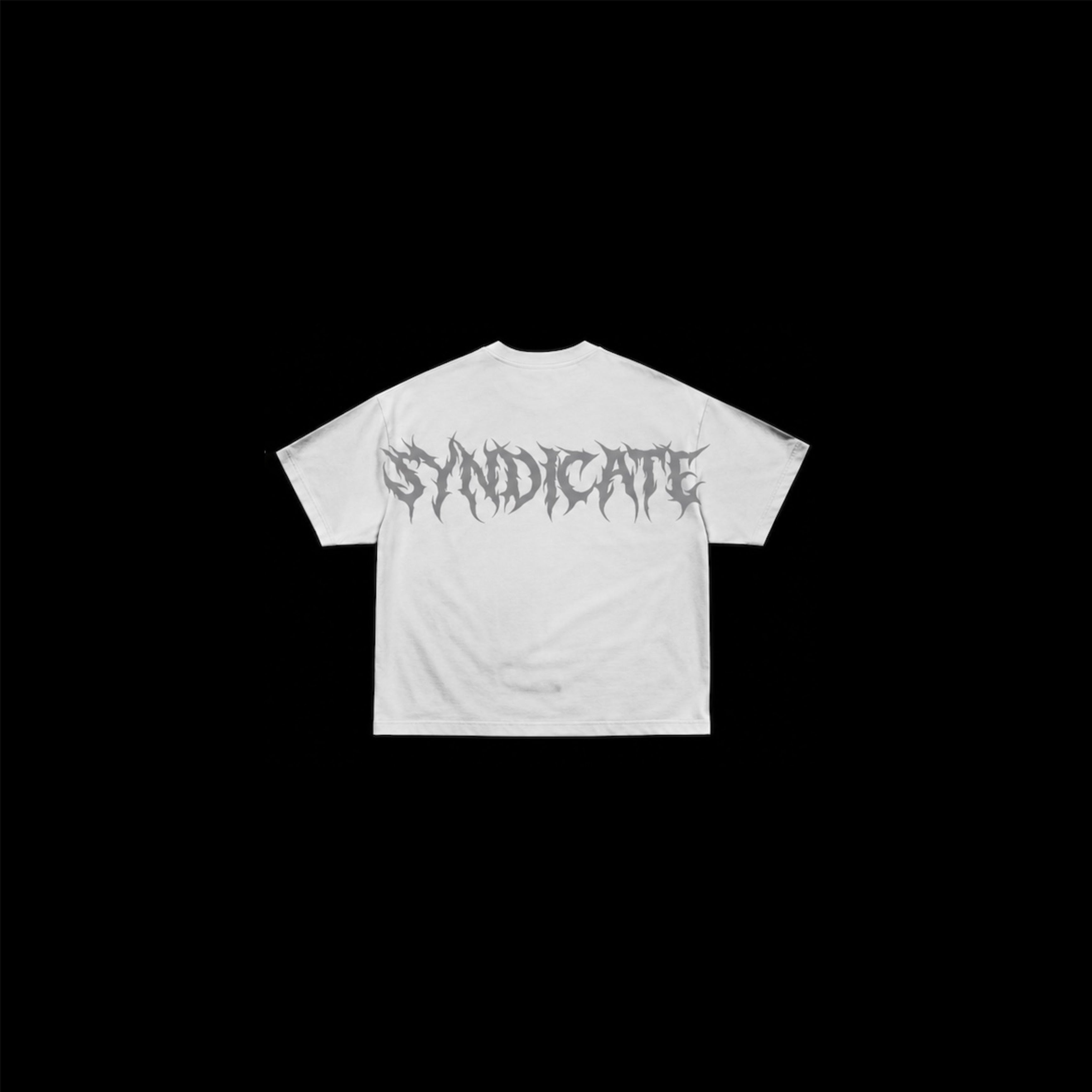 WHITE REFLECTIVE SYNDICATE T-SHIRT