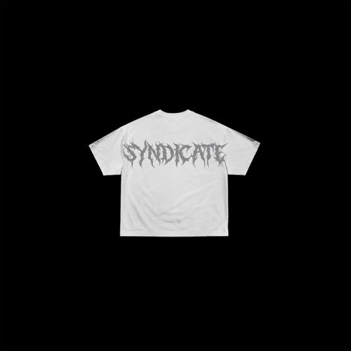 WHITE REFLECTIVE SYNDICATE T-SHIRT