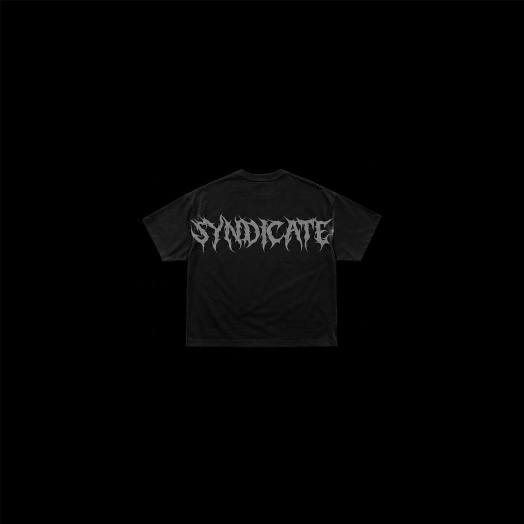 BLACK REFLECTIVE SYNDICATE T-SHIRT